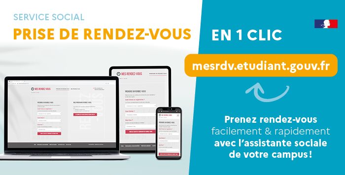 visuel prise de rdv avec le service social