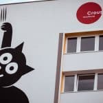 Oeuvre "Le Chat" de Grems à la Cité U' Paul Appell