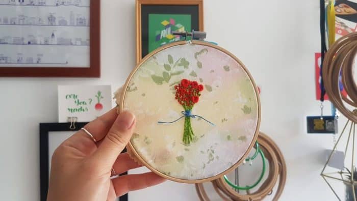 Broderie fleurie