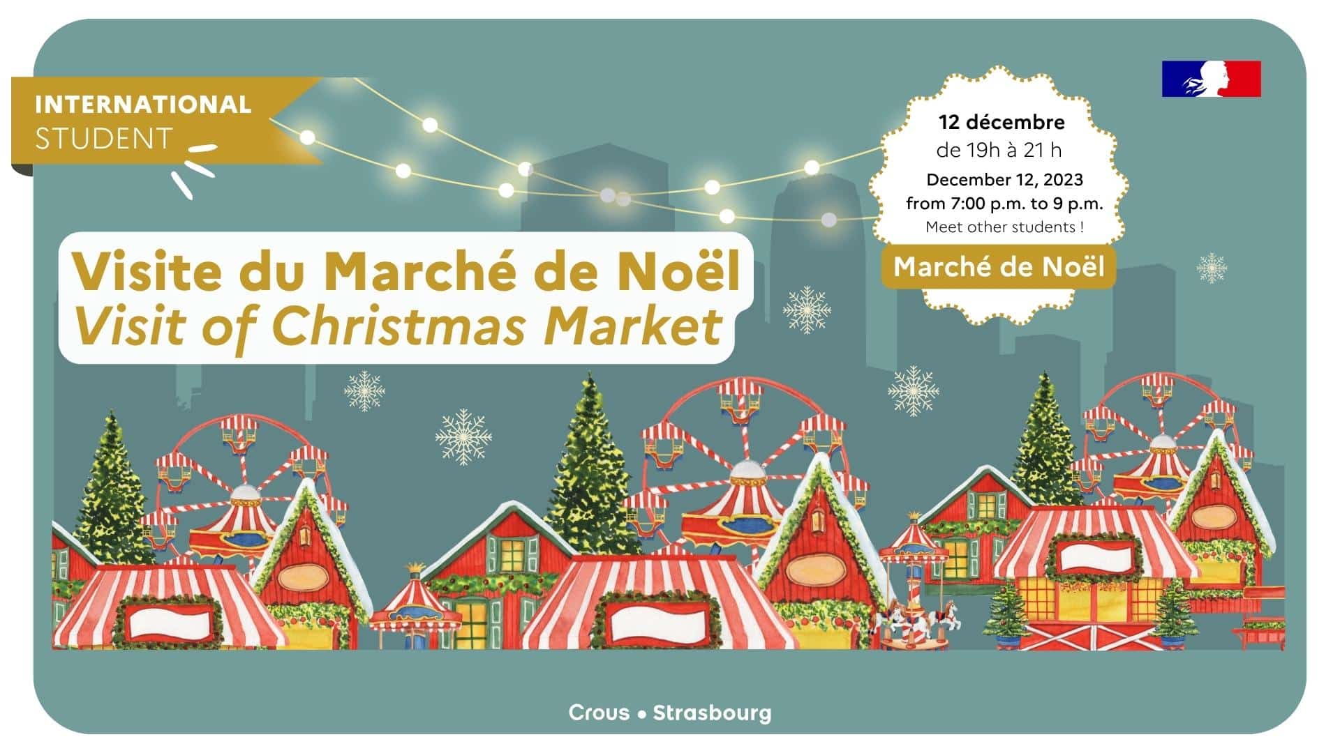 Site Crous Visite du Marche de Noel