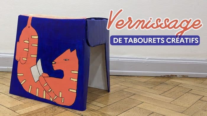 Vernissage de tabourets créatifs 1 SITE Vernissage tabourets 030524
