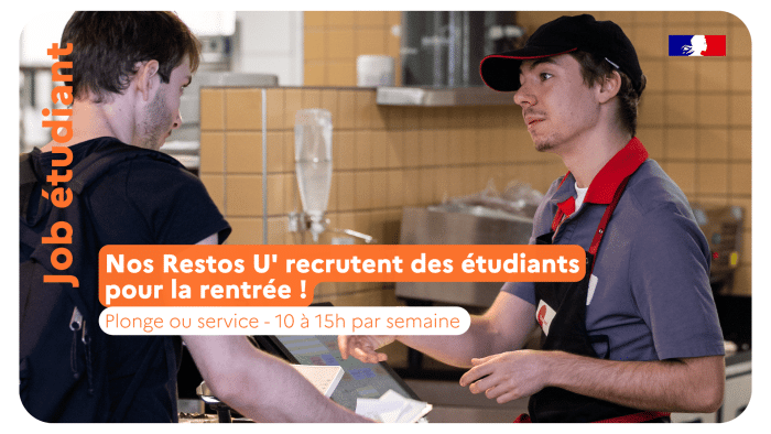 Nos Restos U' recrutent des étudiants ! 1 Recrutement Restos U job etudiant 1