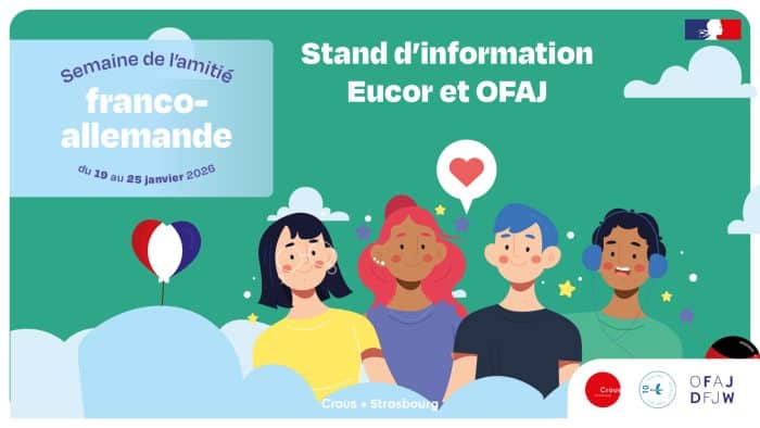 Stand d'information Eucor et OFAJ 1 EVENT 1 SAFA 26