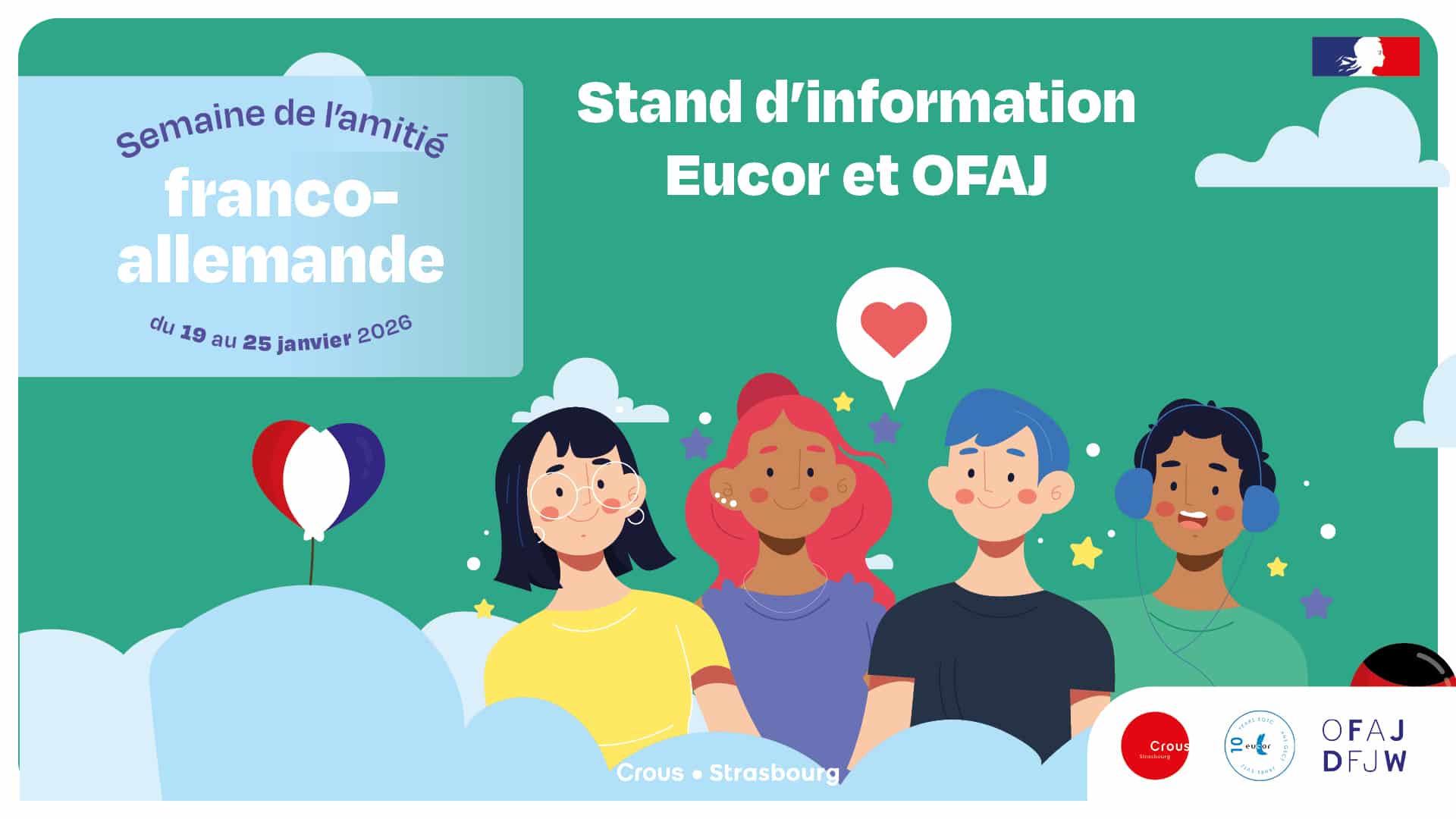 Stand d&rsquo;information Eucor et OFAJ